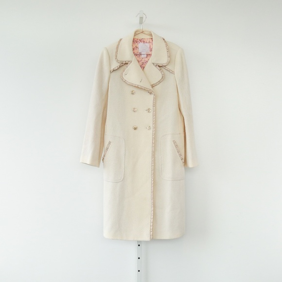 Rebecca Taylor Jackets & Blazers - Rebecca Taylor Ruffle Trim Coat